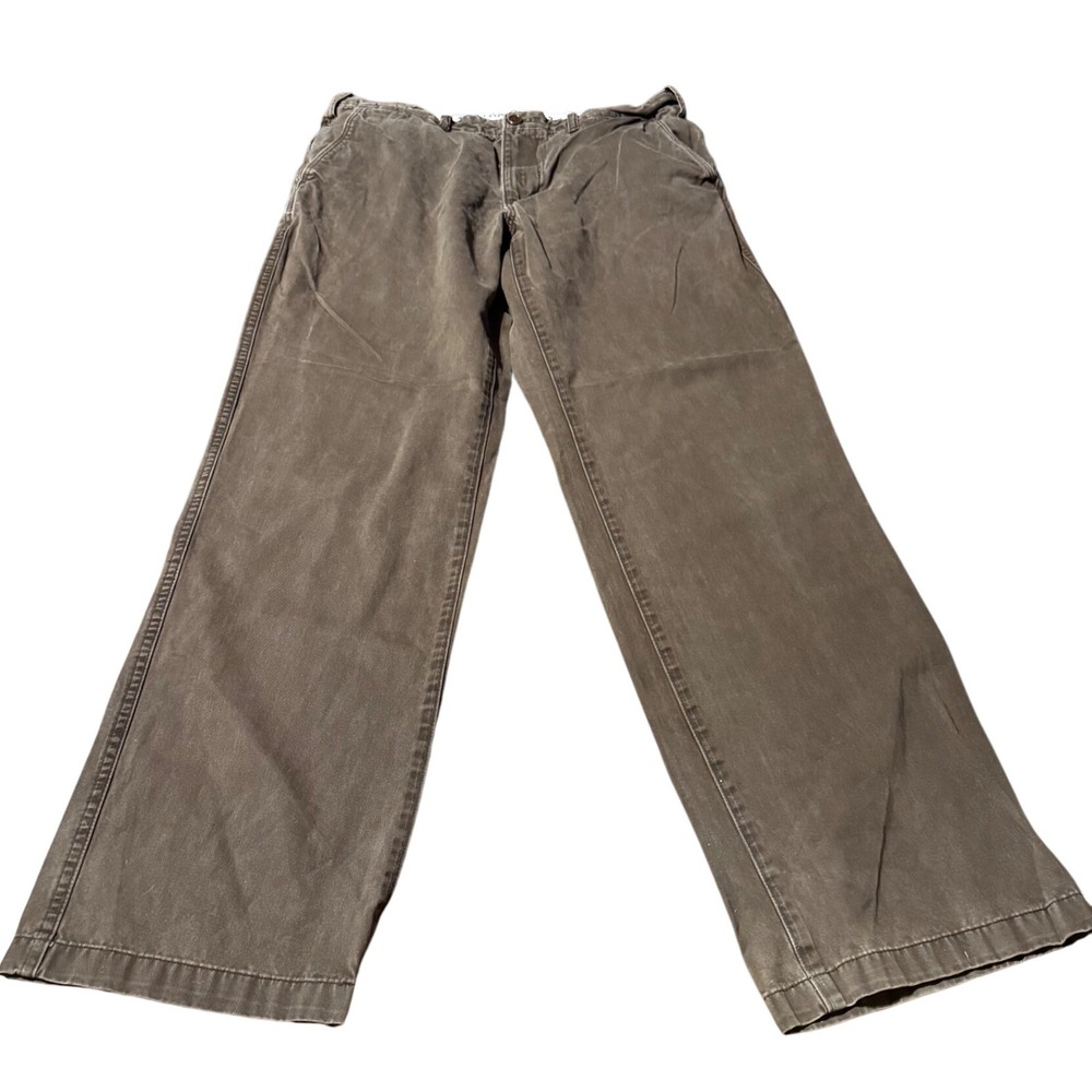 Eddie Bauer Legend Wash Classic Mens Pants 38x36‎ Brown Casual Chinos